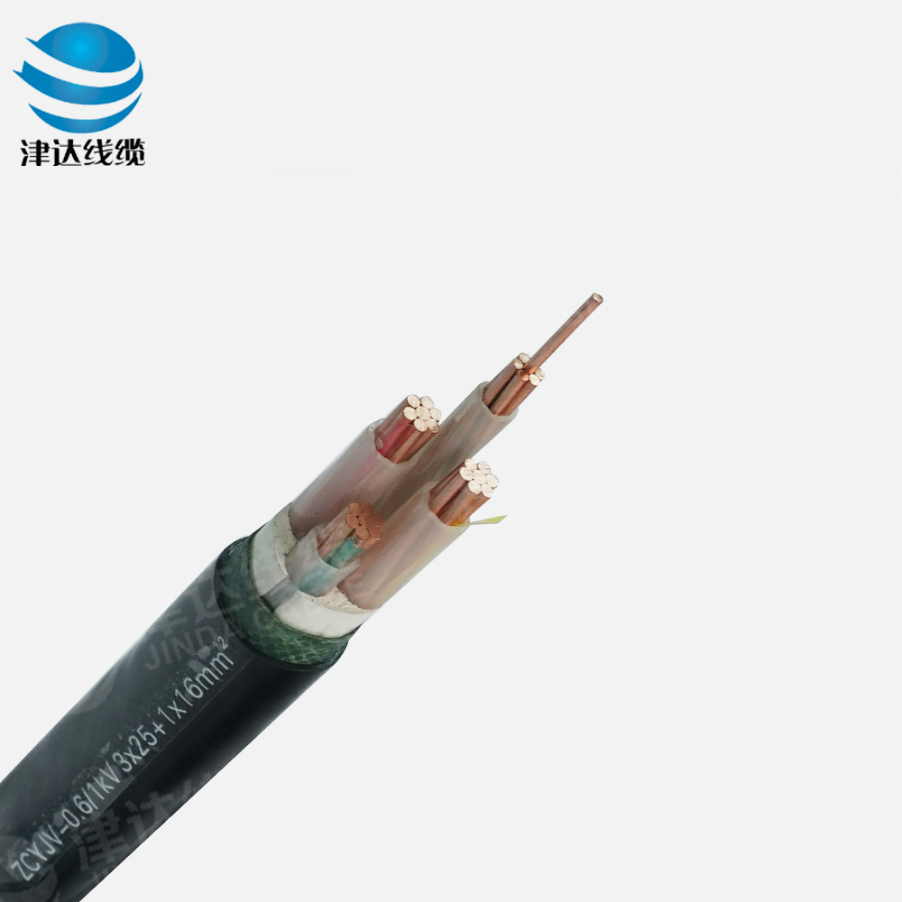 ZC-YJV3*25+1*16铜芯交联聚乙烯绝缘聚氯乙烯护套阻燃C类电力电缆
